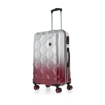 Ççs London 5226 Küçük Boy Valiz Bordo Beyaz Bordo