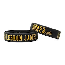 Lebron James Portreli Siyah Los Angeles Lakers King Basketbol Nba Bileklik Siyah Siyah