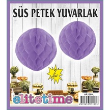 Süs Ponpon Petek Lila Pk:2