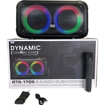 Kbroad Bts-1709 6.5 Inch Kablosuz Mikrofonlu Bluetooth Hoparlör Usb-tf-fm Radyo - Sencan Sound