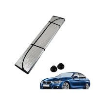 Katlanabilir Araç Ön Cam Güneşlik - 130x60 Cm Açık Bej