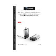 Mini Dp To Hdmı Video Dönüştürücü Adaptör Gb015 4k Görüntü Kablosu Ofis Aksesuarı Monitör Ucu