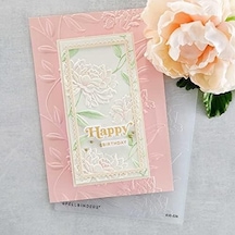Spellbınders Papercrafts, Inc 3d Kabartma Klasörü Beau Bloom, Opak