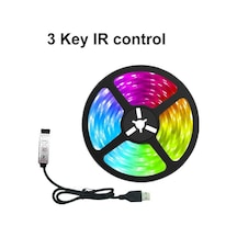 Usb'li Şerit Led İşıklar Bluetooth Rgb 5050 2835 5v Rgb Diyot Bant 3 Keys 5050&10m