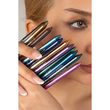 12 Renk Neon Yağlı Göz Kalemi Seti Yoğun Pigmentli Yumuşak Sürüm Renkli Eyeliner Çok Renkli - 626019713 Diğer