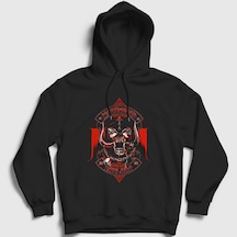 Presmono Unisex England V2 Motörhead Kapüşonlu Sweatshirt Siyah