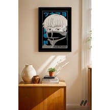 Jujutsu Kaisen Toge Inumaki Poster, Siyah Çerçeveli Duvar Tablosu - Anime Severlere Özel Hediye
