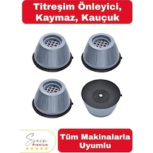 Gürültü Engelleyici Ve Kaymaz Titreşim Önleyici Kauçuk Ayak Pedleri Çamaşır Makinesi Stoper 4'lü