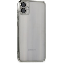 Samsung Galaxy A05 Kılıf Razer Lensli Silikon - Gümüş