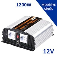 Enerjimar Carspa 12V Volt 1200W Watt Modifiye Sinüs Inverter