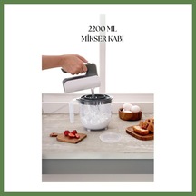 Bezos 2200 Ml Mikser Kabı Füme & Ölçü Kabı & Saklama Kabı-dny0025 Hb006