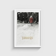 Schindler S List 1993 Film Posteri Tablo Çerçeveli Poster Duvar Dekorasyonu Beyaz Çerçeveli Tablo Beyaz Çerçeveli Tablo Dn11d338beyaz