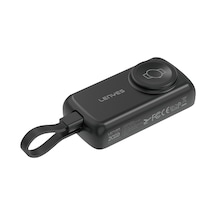 Lenyes Px0001d Akıllı Saat Kablosuz Şarj Taşınabilir Type-c Kablolu Powerbank 2000mah 2w Siyah