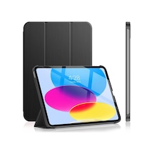 İpad 11.nesil A16 11inç/10.nesil Uyumlu 10,9 İnç Kılıf - Uyku Modlu Ve Darbeye Dayanıklı Kaplama Mat Siyah, İpad 11.nesil A16 11inç/10.nesil 10.9 İnç Belirtilmemiş