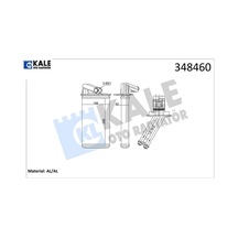 Kalorifer Radyatörü Laguna I 1.8ı-1.9 Dcı-2.0ı 94- Kale Radyatör 7701038542