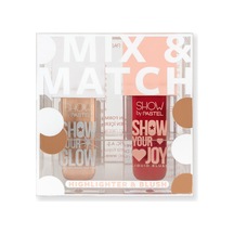 Show By Pastel Pastel Show By Mix & Match Glow Liquid Highlighter 72 & Joy Liquid Blush 52 08 Bronze Show