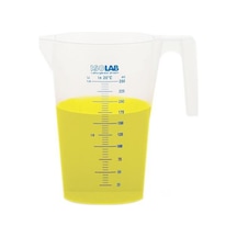 Isolab Beher - Kulplu - P.P - Kısa Form - Mavi Skala - 250 Ml - 1