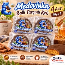 Medenka Ballı Tarçınlı Çikolata Kaplı Kek 40 G X 4 Adet Bulgaristan Atıştırmalığı