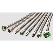 Çelik Flex Su Bağlantı Hortumu Branşman 3-8X1-2 40 Cm