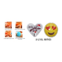 Emoji Beyaz Geyik Cep Sobası,el Isıtıcı,2 Adet Sıcak Su Torbası P