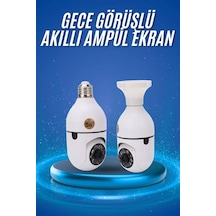 Zenvia Gece Görüşlü Akıllı Dönebilen Ev Kamerası Ampül Kamera Znv2026