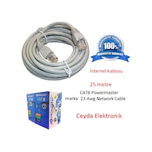 Cat6 Kablo - 25 Metre - Internet Kablosu - Network Pach Cable