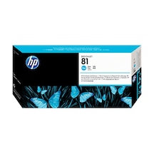 Hp 81 C4951A Mavi Baskı Kafası Ve Kafa Temizleyici Eski