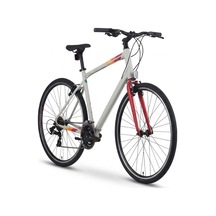 Carraro Sportive 321 V Fren 21 Vites 28 Jant Şehir Bisikleti Mat Gri Kırmızı Turuncu 40 Kadro