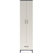 Arges Dolap 5 Raflı Tek Çekmeceli 2 Kapaklı 60x30x243 Antrasi... Antrasit Arges Dolap 5 Raflı Tek Çekmeceli 2 Kapaklı 60x30x243 Antrasi... Antrasit