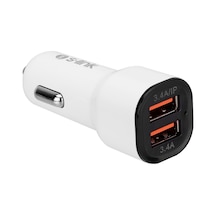 S-Link Sl-Ec30M Micro Usb 3.4A 2 Usb Beyaz Araç Şarj Cihazı