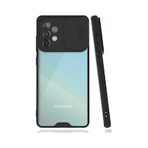 Nettech Samsung Galaxy A72 Uyumlu Platin Kamera Kızaklı Arka