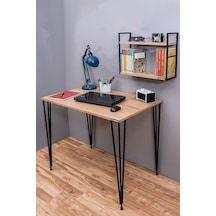 Mudesa Çalışma Masası Mini Ofis Masası Metal Ayaklı Dekoratif Masa