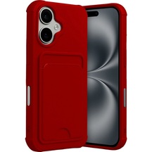 Apple İphone 17 Kelvin Kartvizitli Silikon - Kırmızı
