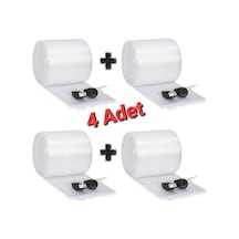 4 Adet Balonlu Naylon 20 Cm X 50 Metre Pat Pat Havalı Naylon Balonlu Naylon Pıtpıt Patpat
