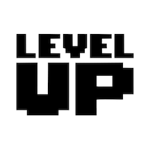 Level Up Sticker 17x17 Cm Siyah
