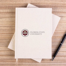 Florida State University Logo Çizgisiz Kanvas Defter Krem