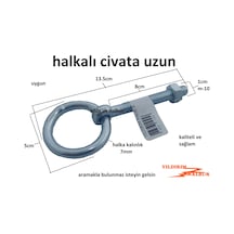 Halkalı Civata Kalın Halkalı M-10 Büyük Uzun Boylu Vida Saplama H