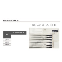 Tome Saplı Saatçi Eğe Takımı 6 Parça Set 160mm