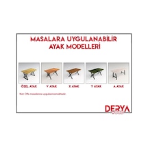 Doğal Ahşap Mutfak Masası-70-100-76 Cm-w Ayak