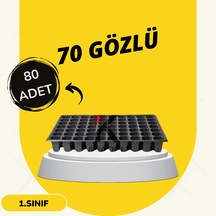 Fidelik Viyol 15 Adet 70 Göz Fide Viyolü Fide Altlığı Tohum Yetiştirme Kabı 80 Adet