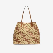 Guess Kadın Vegan Kirsten Tote Omuz Çantası Hwwl9743240 Kahverengi