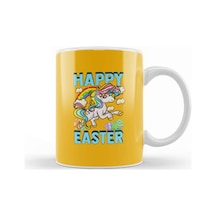 Happy Easter Unicorn Egg Hunt Kupa Bardak Porselen Karışık