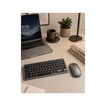Bluetooth Ve 2.4g Destekli Kablosuz Klavye Mouse Seti Şarj Edilebilir 76021643