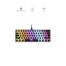 Torima Tk-04 Siyah Mekanik Rgb Işıklı Kablolu Q Klavye Siyah