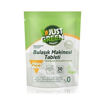 Just Green Organic Bulaşık Makinesi Tableti 30'lu 480 G - 3 Adet Tarı
