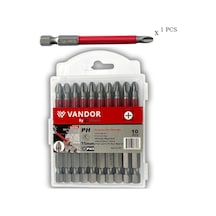 Vandor Anti Slip Bit Kaydırmaz Bits S2 Yüksek Kalite Çelik Ph3 75 - 729927867366