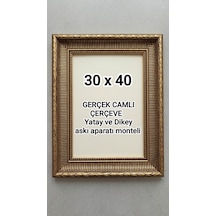 30 X 40 Fotograf Resim Belge Serifika Diploma Çerçevesi Gerçek Camlı 012