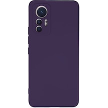 Uryport Xiaomi Mi 12 Lite Kılıf Nano İçi Kadife Silikon - Mor Çok Renkli