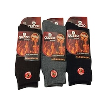 Guzzo Erkek Termal Kuzu Yünü 3 Lü Çorap Kışlık Çorap Çok Renkli 40-44 Lacivert