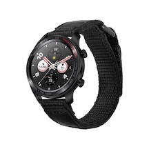 Gear S3 22mm Magic Nylon Zore Kordon-siyah